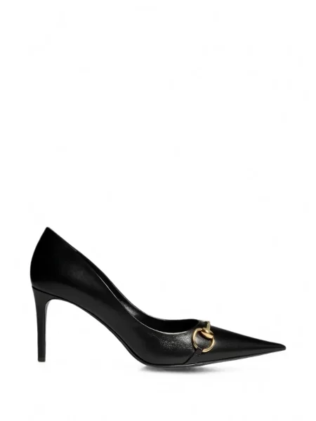 Pantofi cu toc Gucci din piele negru
