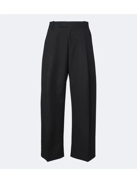 Pantaloni Studio Nicholson de lână negru