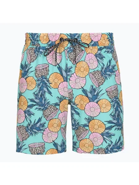 Pantaloni scurți de baie pentru bărbați Hurley Bahia Volley Swim Short Blue/Aqua albastru