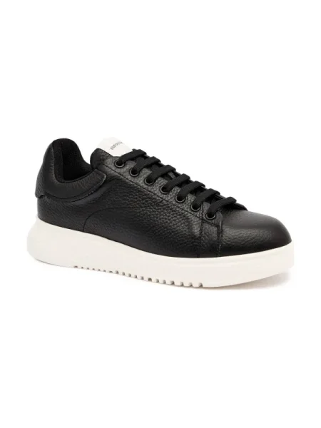 Emporio Armani Teniși din piele negru