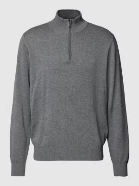 Bluza z kołnierzem z wyhaftowanym logo Fynch-hatton