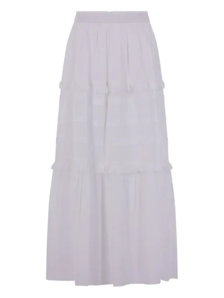 Fusta maxi Marant Etoile cu volane alb