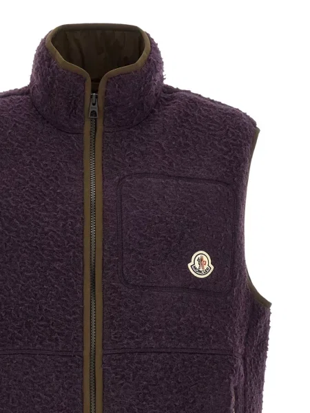 Vestă Moncler cu autograf violet