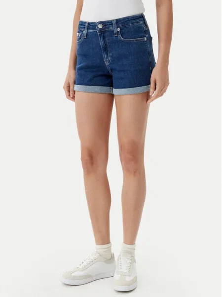 Calvin Klein Jeans Farmer rövidnadrág sötétkék