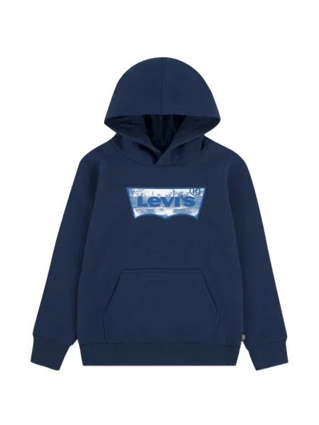 Bluza z kapturem dziecięca Levi's niebieska