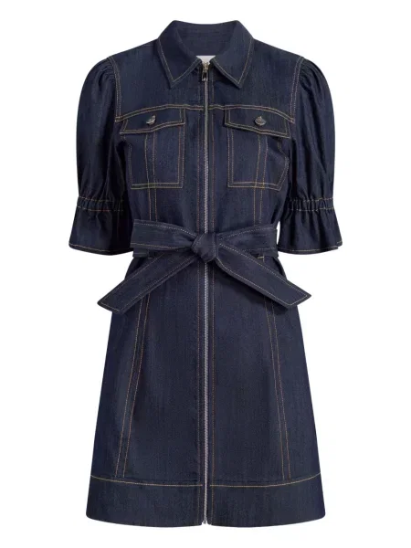 Rochie din denim Cinq A Sept de costum albastru