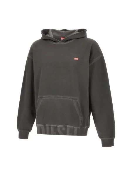 Bluza z kapturem Diesel z kapturem czarna