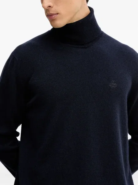 Pulover Bally cu broderie albastru