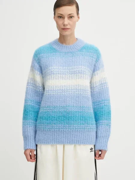 Kenzo pulover de lână Speed Stripe Hairy Knit Jumper