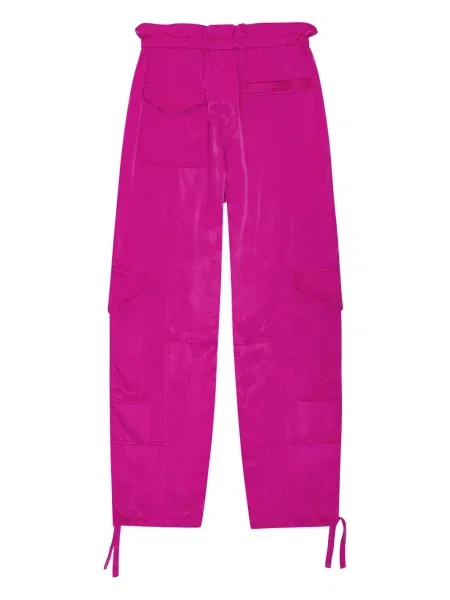 Pantaloni cargo Ganni roz