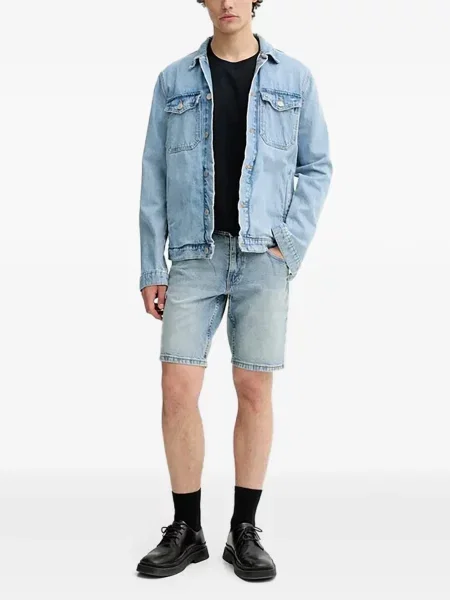 S ovratnikom majica s kapuljačom Levi's® s vezom s okruglim izrezom plava