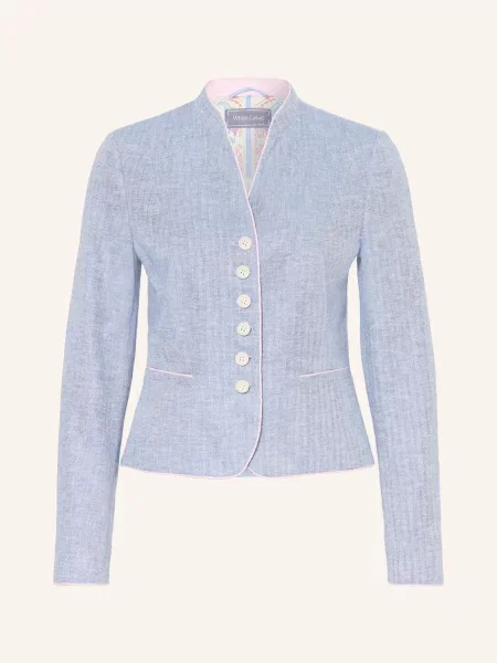 White Label Kurtka Z Lnem blau biała