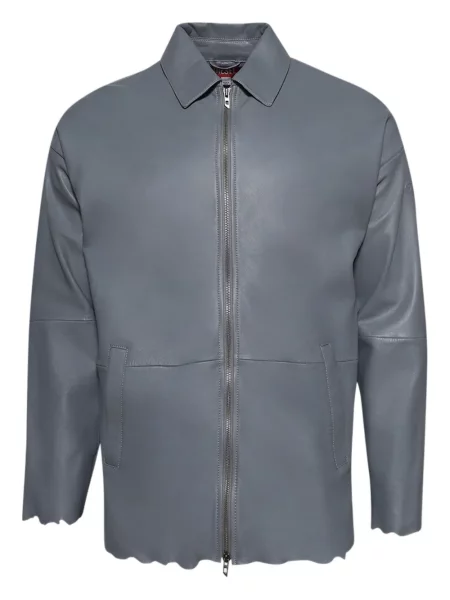 Geanta de piele Diesel gri