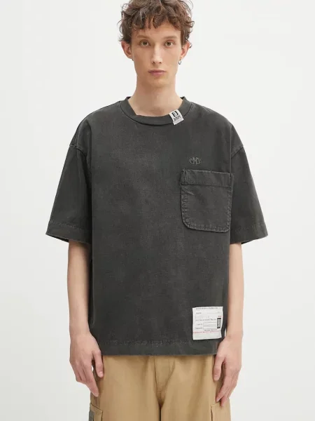 Maison MIHARA YASUHIRO tricou din Amateur Sewn Tee uni negru