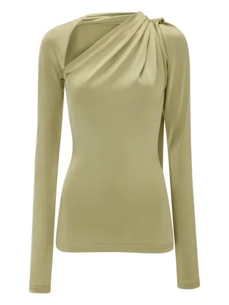 Top Victoria Beckham drapat verde