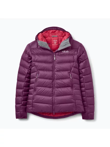 Дамско пухено яке Rab Electron Pro Hoody mulberry розово