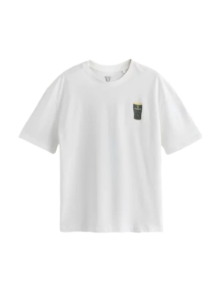 Next Tricou Guinnes galben muștar / verde pin / verde închis alb