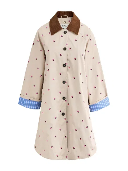 Cath Kidston Palton de primăvară-toamnă deschis / ciocolatiu / verde închis / roz bej