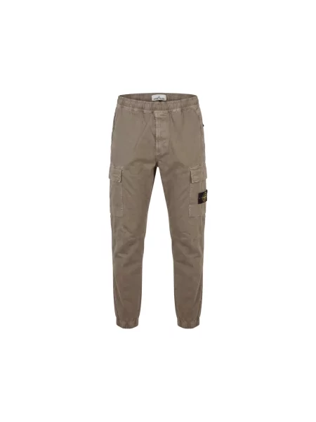 Spodnie cargo Stone Island z kamieniami zielone