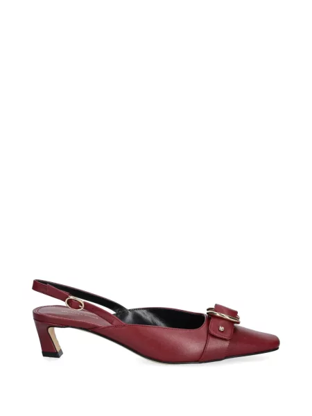 Pantofi cu toc Michael Michael Kors din piele slingback roșu