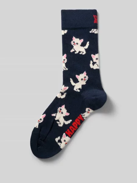 Happy Socks Cat Sock Unisex Skarpetki Happy Socks Size: czarny