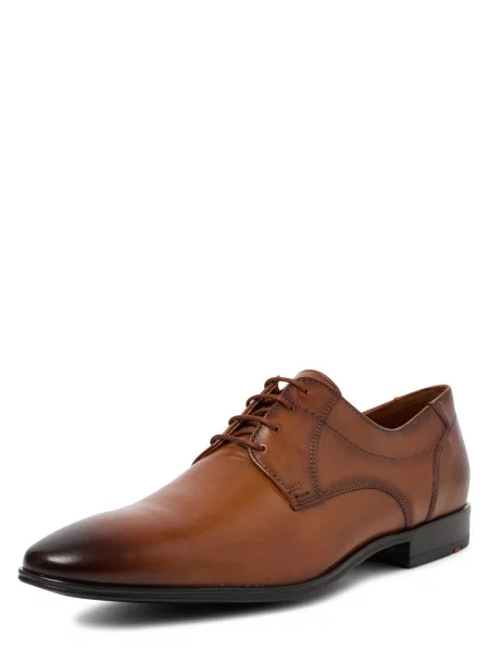 Buty derby skórzane z ozdobnymi szwami model ‘CORE’ Lloyd brązowy