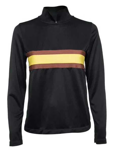 Top Ganni cu dungi negru