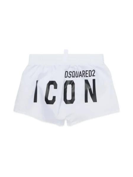 Kąpielówki dziecięce Dsquared2 białe