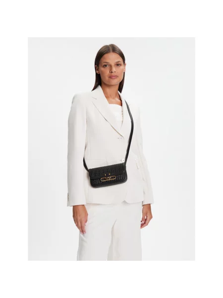 Emporio Armani Torebki Kobieta ONE SIZE Pleciona Torba na Ramię czarny