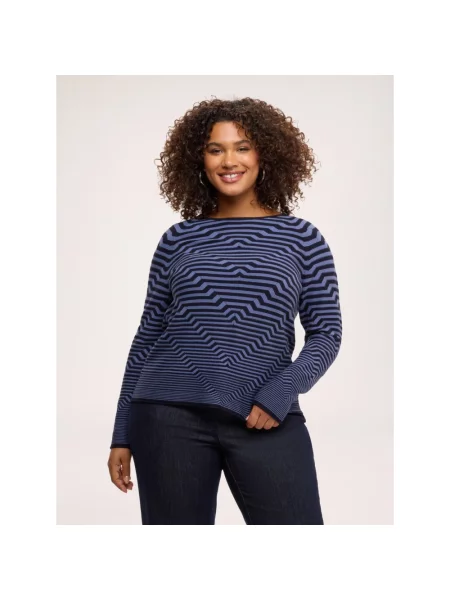 Sweter Fiorella Rubino niebieski
