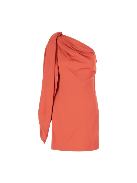 Sukienka Stella Mccartney na jednym ramieniu czerwona