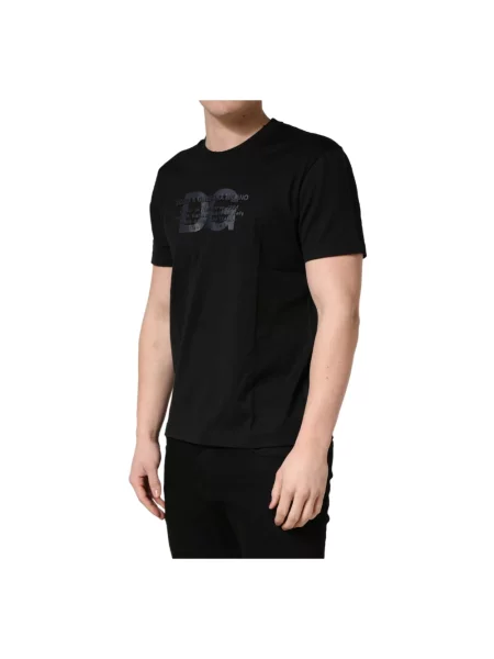 Koszulka Dolce And Gabbana z okrągłym dekoltem czarna