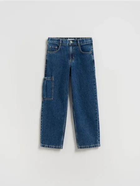 Reserved Blugi straight fit albastru