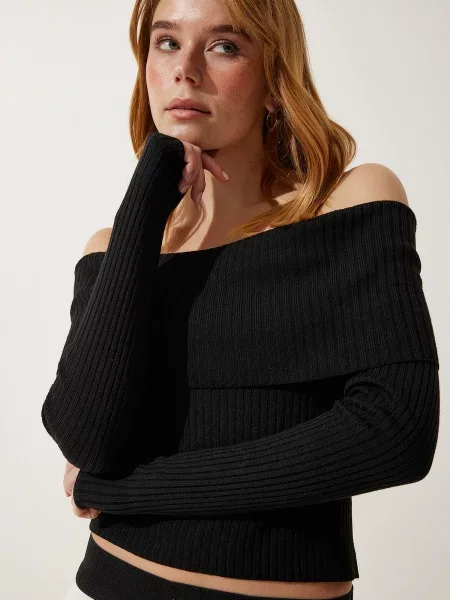 Pulover Happiness İstanbul negru