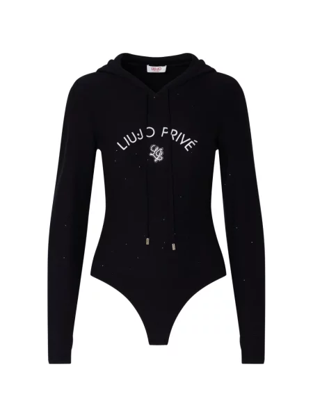 Body Liu Jo tricotate cu glugă negru