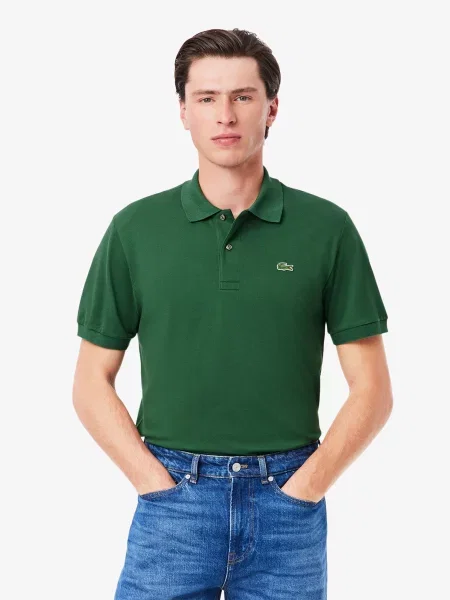 Поло Lacoste зеленое