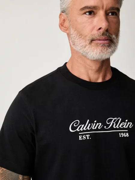Calvin Klein Jeans тениска мъжка от черно