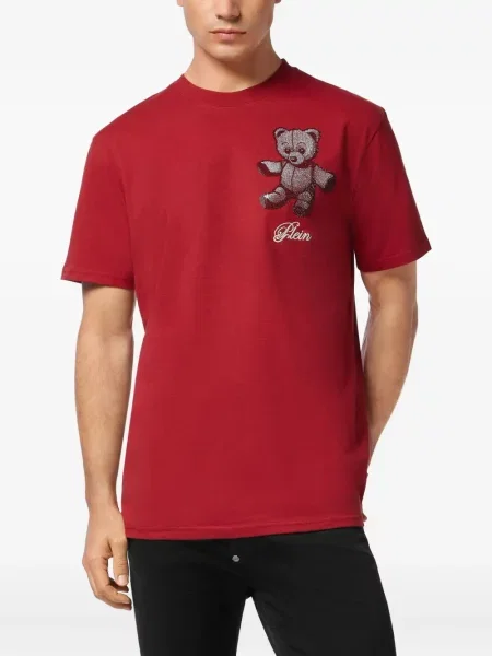 Ursuleț de pluș tricou Philipp Plein roșu
