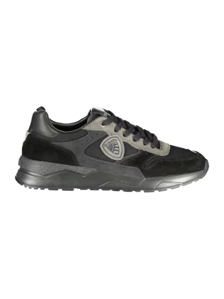 Sneakersy Blauer skórzane czarne