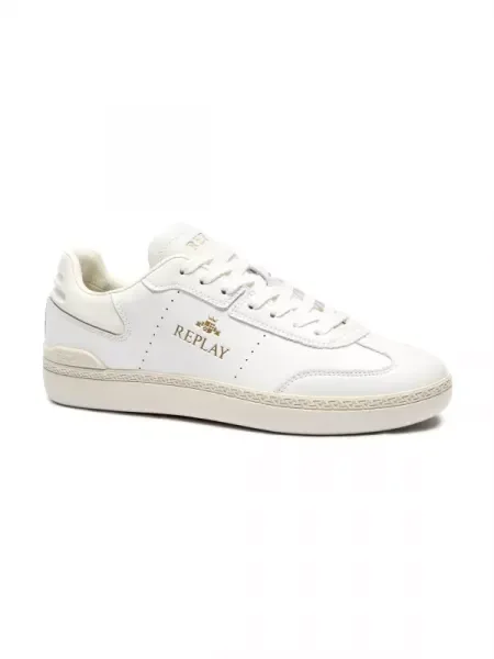 Replay Bőr sneakers tornacipő fehér