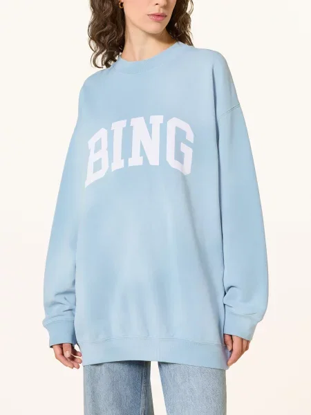 Anine Bing Bluza Tyler blau biała
