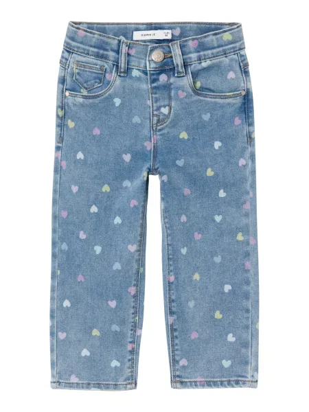 NAME IT Jeans NMFBella denim / deschis / galben lămâie / lila albastru