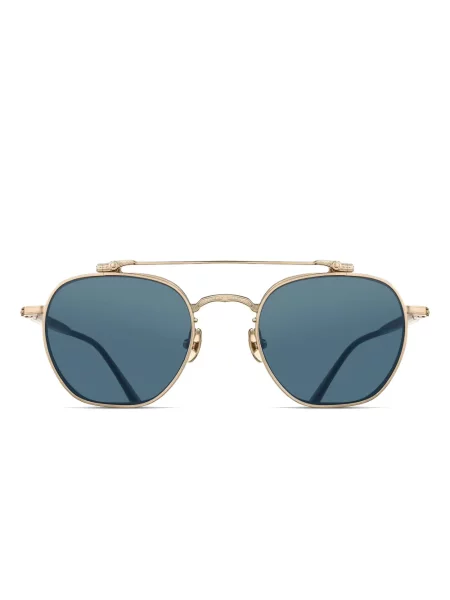 Ochelari de soare Matsuda cu imprimeu geometric auriu