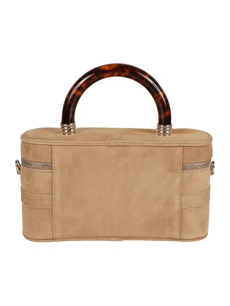 Torebka Roger Vivier zamszowa biznesowa brązowa