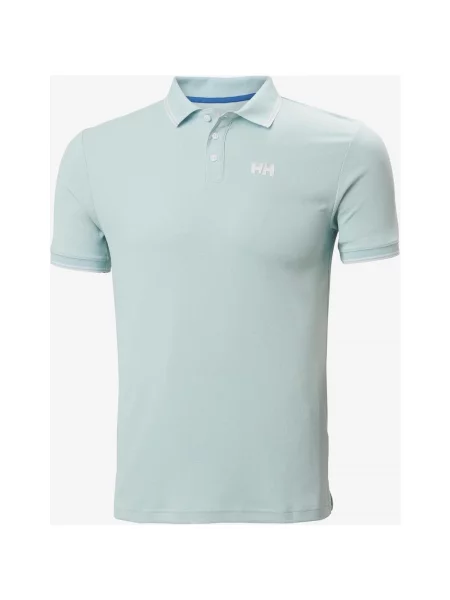 Koszulka polo Helly Hansen Kos krótki rękaw miętowo-niebieska S niebieska