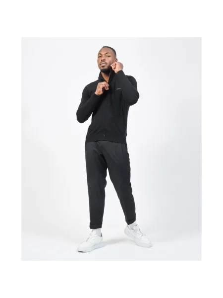 Sweter Guess z logo czarny