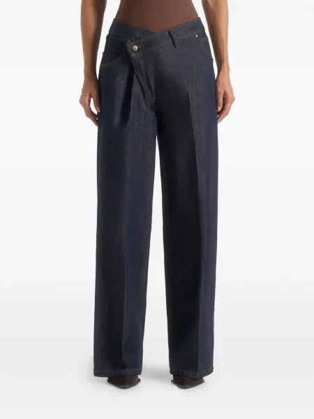 Proste jeansy Manière De Voir kopertowe niebieskie