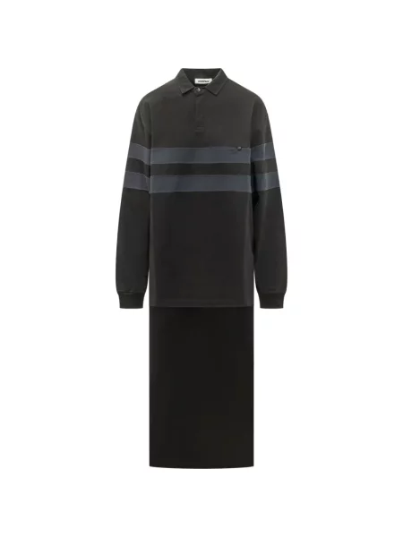 Tricou polo Darkpark cu dungi negru