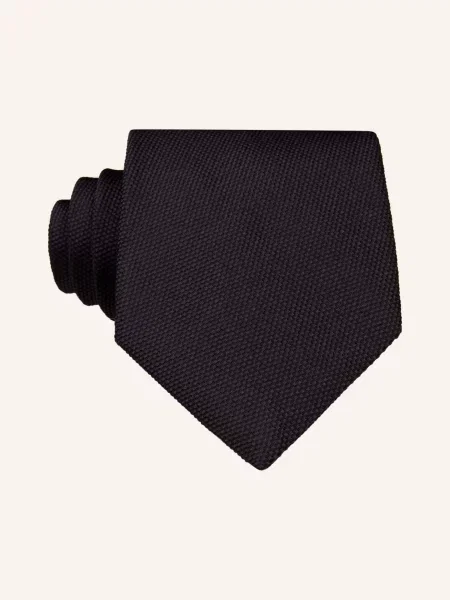 Boss Kravata tmavě modrá černá