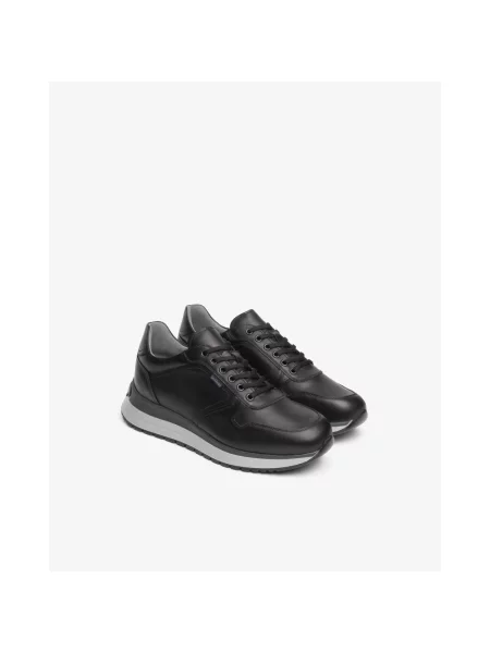 Sneakersy Nerogiardini skórzane czarne